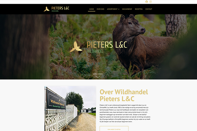 Mobinet Website Wildhandel Pieters